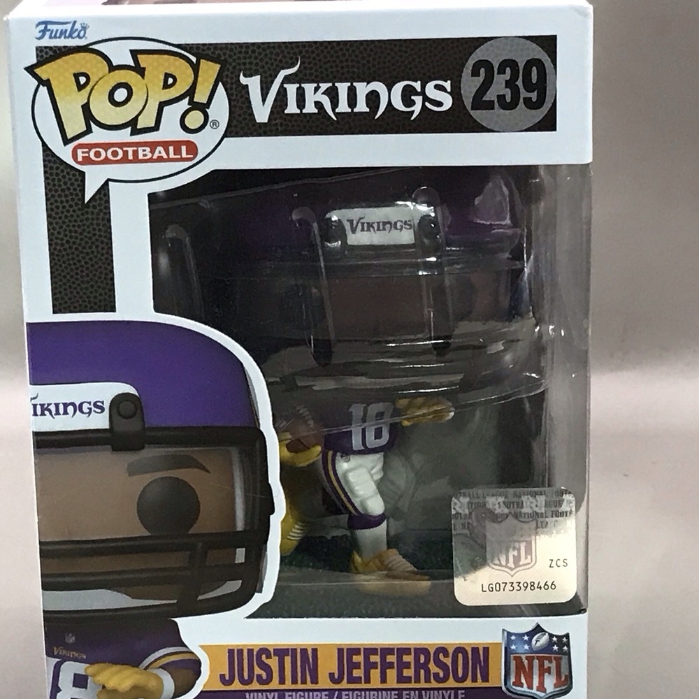 Funko Pop! Vikings Justin Jefferson 239 Vinyl Figure